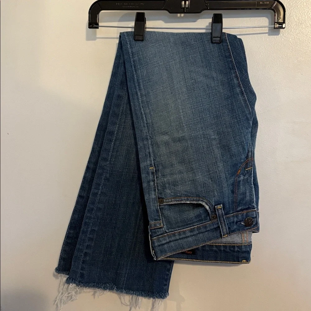 Citizens of Humanity Kelly 001 Low Waist Raw Hem Bootcut Jeans 25